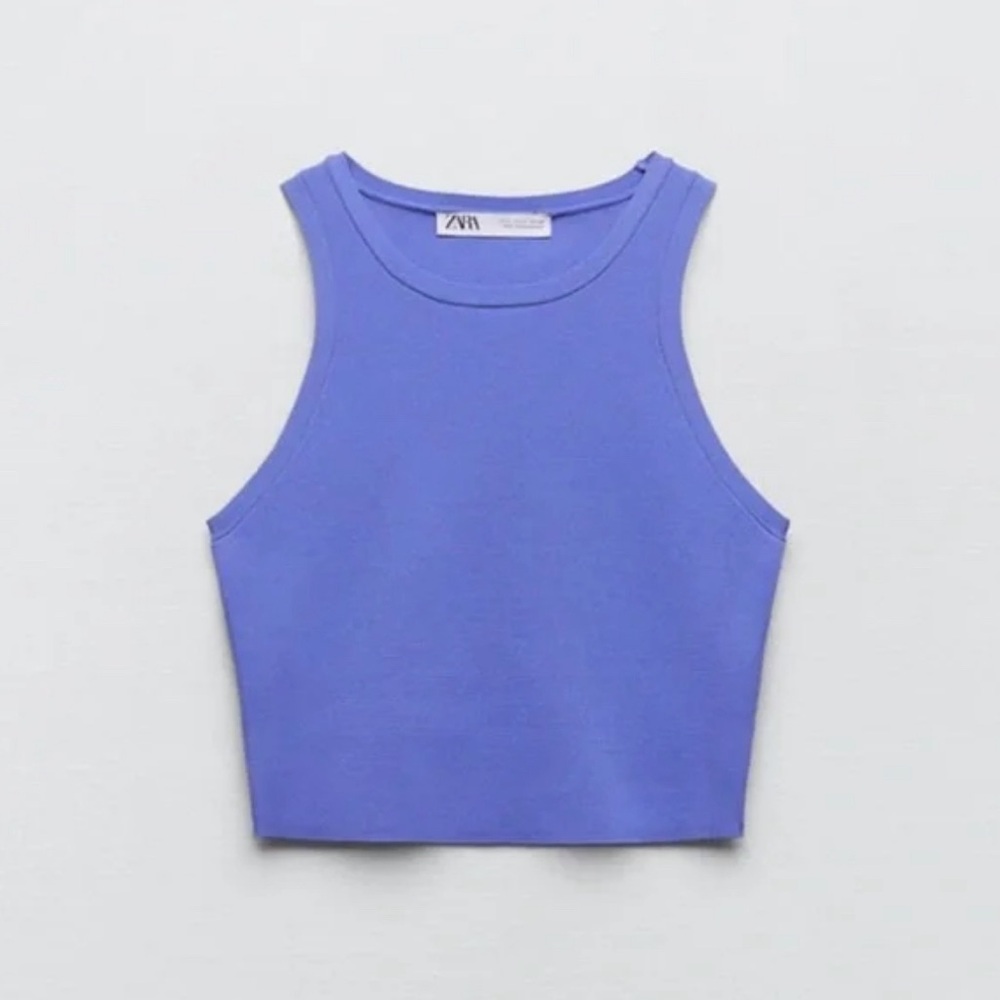 Zara Purple Crop Top